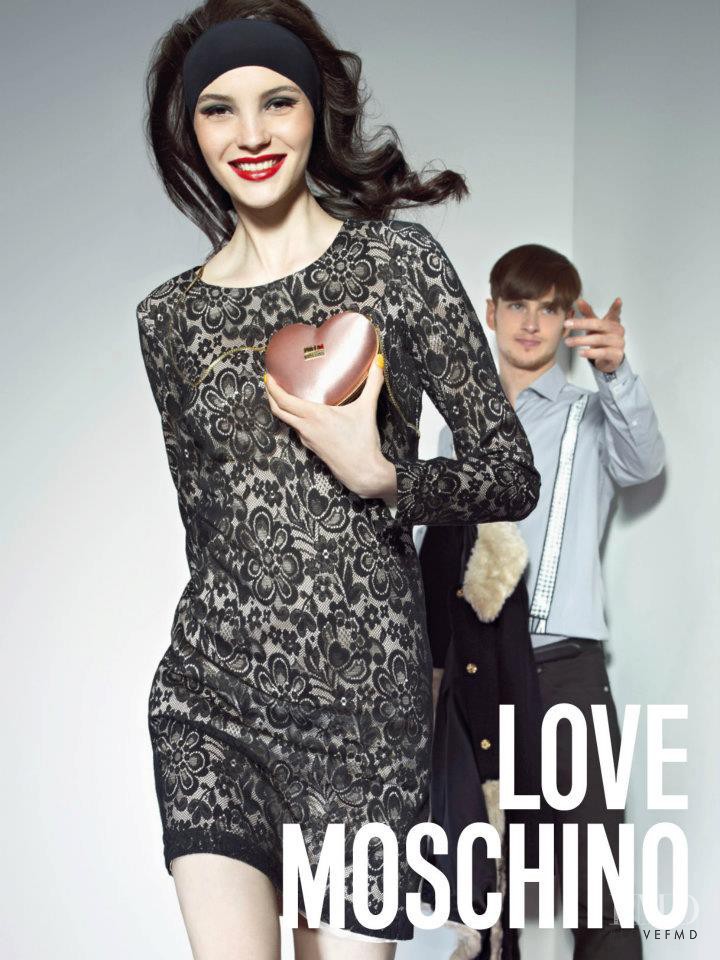Mariane Fassarella featured in  the Love Moschino advertisement for Autumn/Winter 2012