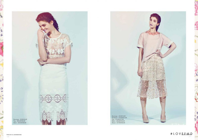 Magda Zalejska featured in  the New Look lookbook for Spring/Summer 2014