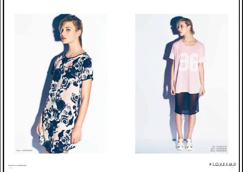Magda Zalejska featured in  the New Look lookbook for Spring/Summer 2014