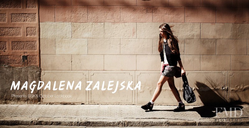 Magda Zalejska featured in  the Bershka lookbook for Fall 2013