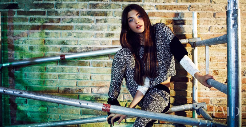 Magda Zalejska featured in  the Bershka lookbook for Fall 2013