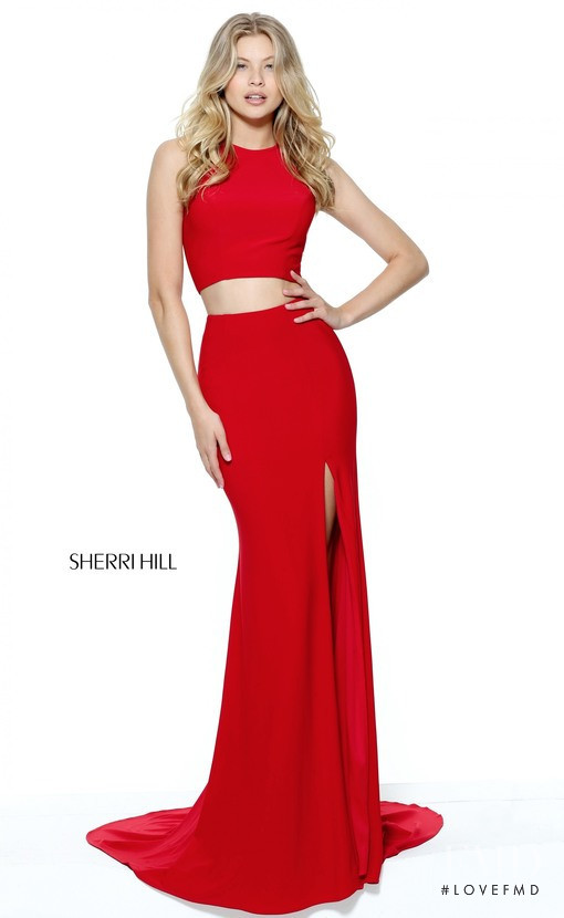 Josie Canseco featured in  the Sherri Hill catalogue for Spring/Summer 2017
