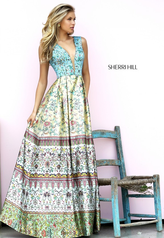 Josie Canseco featured in  the Sherri Hill catalogue for Spring/Summer 2017