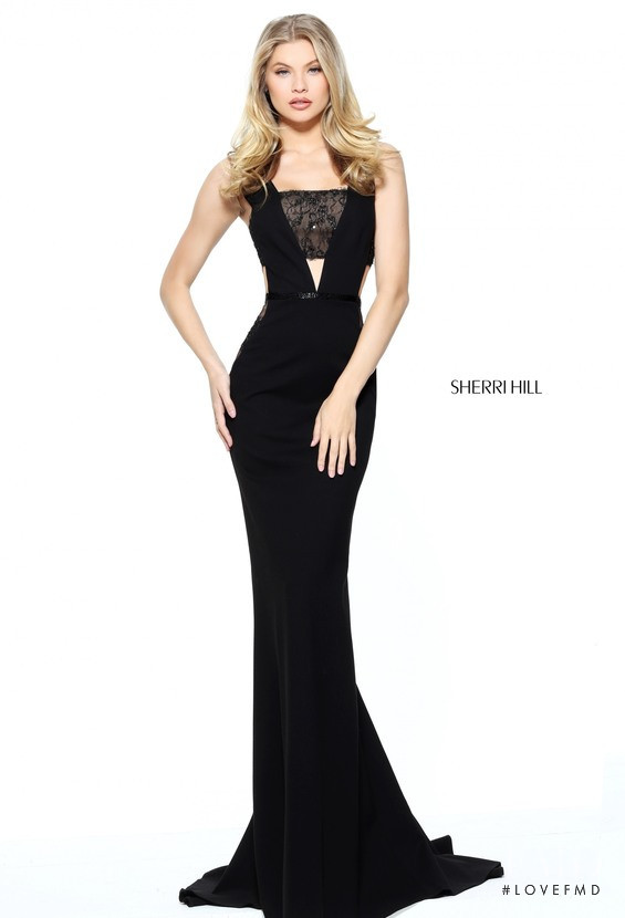 Josie Canseco featured in  the Sherri Hill catalogue for Spring/Summer 2017
