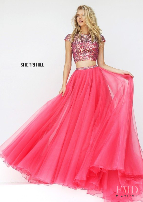 Josie Canseco featured in  the Sherri Hill catalogue for Spring/Summer 2017