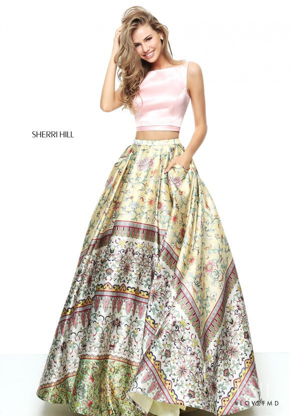 Scarlett Leithold featured in  the Sherri Hill catalogue for Spring/Summer 2017