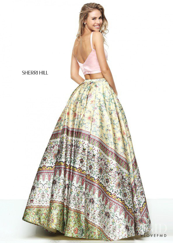 Scarlett Leithold featured in  the Sherri Hill catalogue for Spring/Summer 2017