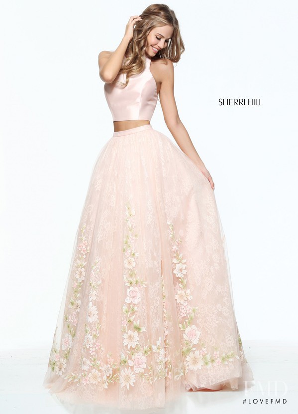 Scarlett Leithold featured in  the Sherri Hill catalogue for Spring/Summer 2017