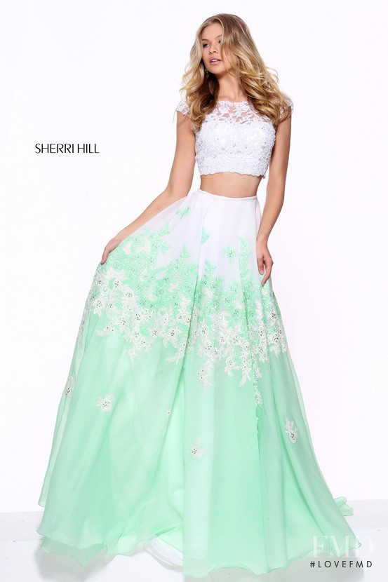 Josie Canseco featured in  the Sherri Hill catalogue for Spring/Summer 2017