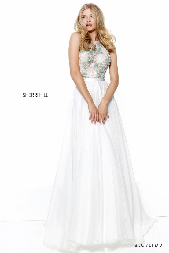 Josie Canseco featured in  the Sherri Hill catalogue for Spring/Summer 2017