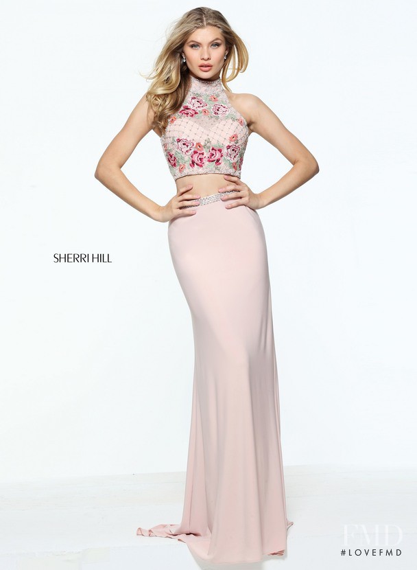 Josie Canseco featured in  the Sherri Hill catalogue for Spring/Summer 2017