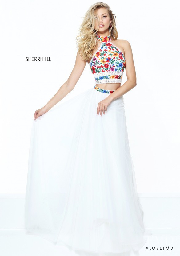 Josie Canseco featured in  the Sherri Hill catalogue for Spring/Summer 2017