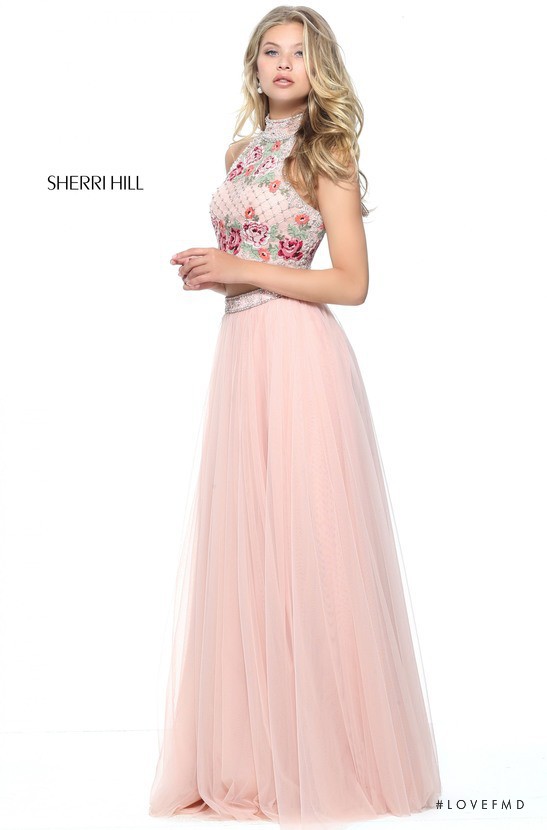 Josie Canseco featured in  the Sherri Hill catalogue for Spring/Summer 2017