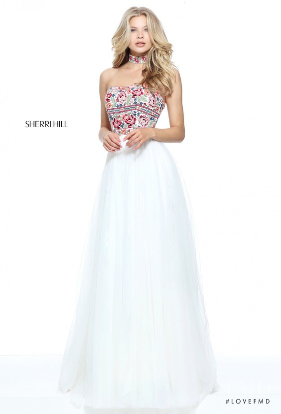 Josie Canseco featured in  the Sherri Hill catalogue for Spring/Summer 2017