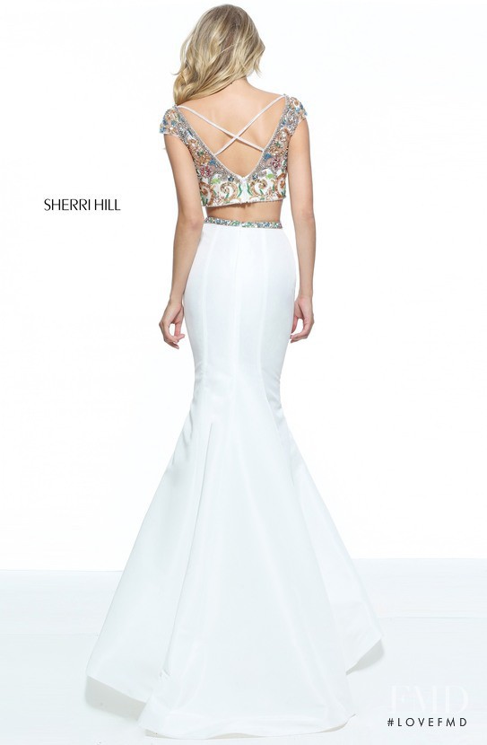 Josie Canseco featured in  the Sherri Hill catalogue for Spring/Summer 2017