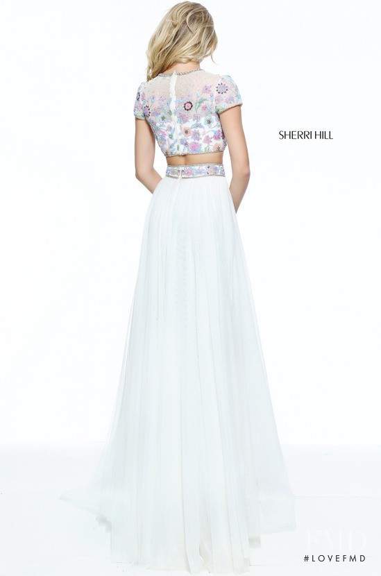 Josie Canseco featured in  the Sherri Hill catalogue for Spring/Summer 2017