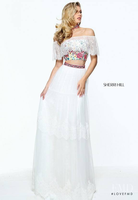 Josie Canseco featured in  the Sherri Hill catalogue for Spring/Summer 2017