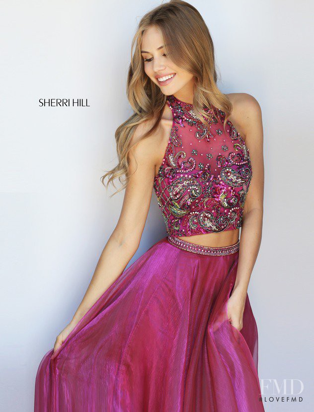 Scarlett Leithold featured in  the Sherri Hill catalogue for Spring/Summer 2017