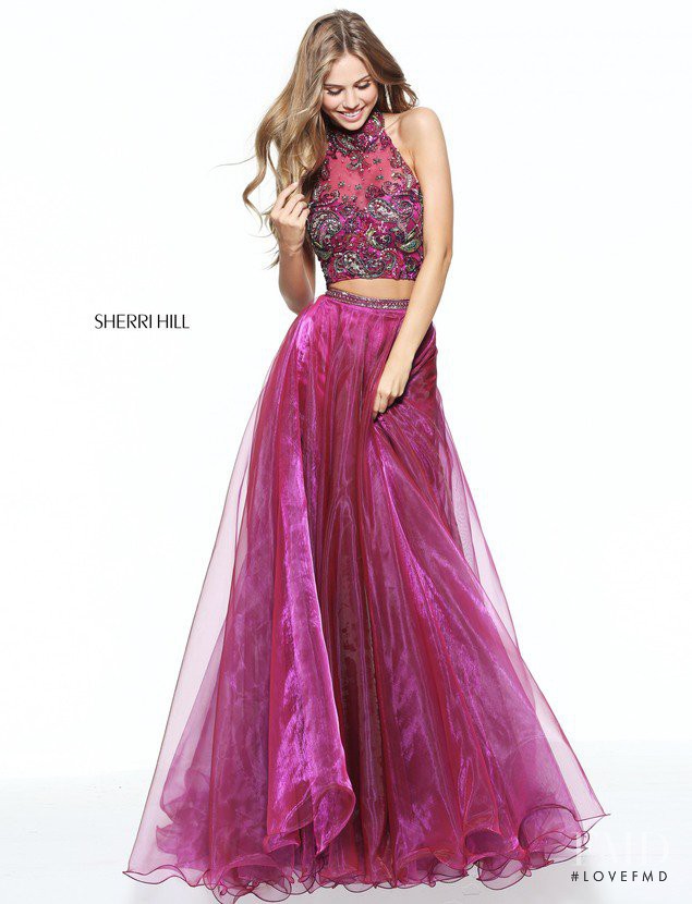 Scarlett Leithold featured in  the Sherri Hill catalogue for Spring/Summer 2017