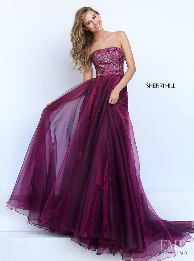 Scarlett Leithold featured in  the Sherri Hill catalogue for Spring/Summer 2017