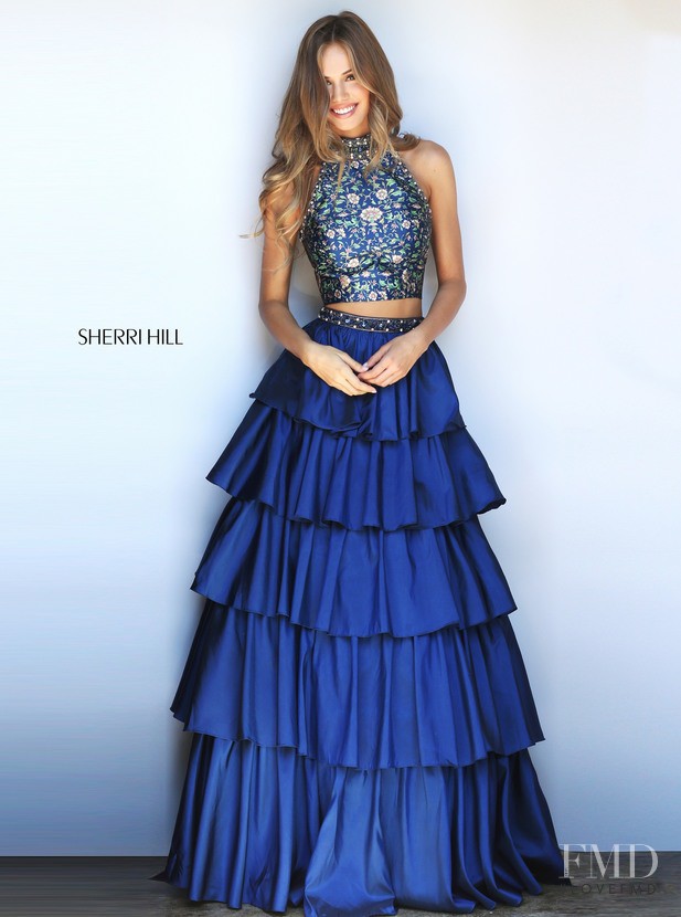 Scarlett Leithold featured in  the Sherri Hill catalogue for Spring/Summer 2017