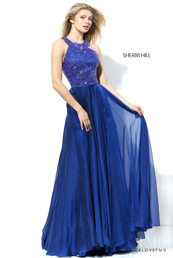 Josie Canseco featured in  the Sherri Hill catalogue for Spring/Summer 2017