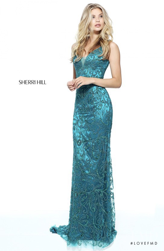 Josie Canseco featured in  the Sherri Hill catalogue for Spring/Summer 2017