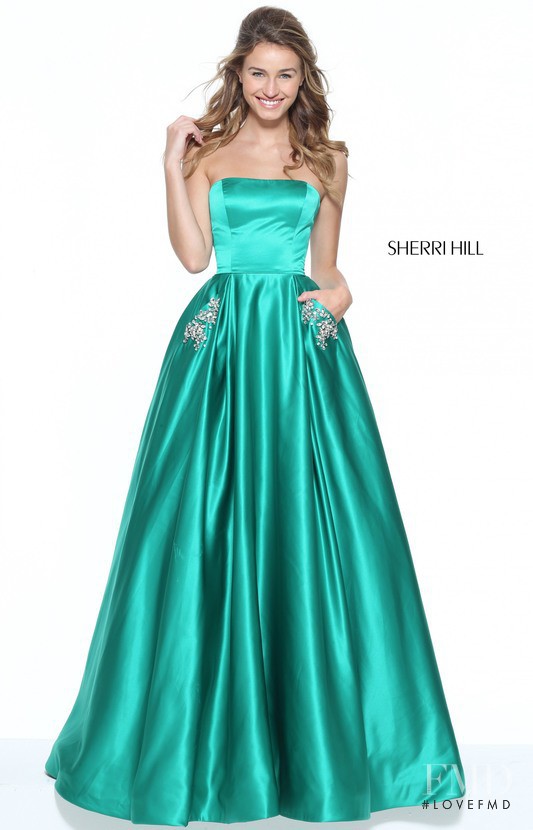 Scarlett Leithold featured in  the Sherri Hill catalogue for Spring/Summer 2017