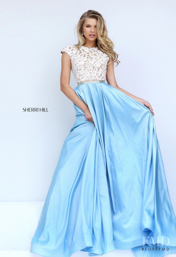 Scarlett Leithold featured in  the Sherri Hill catalogue for Spring/Summer 2017