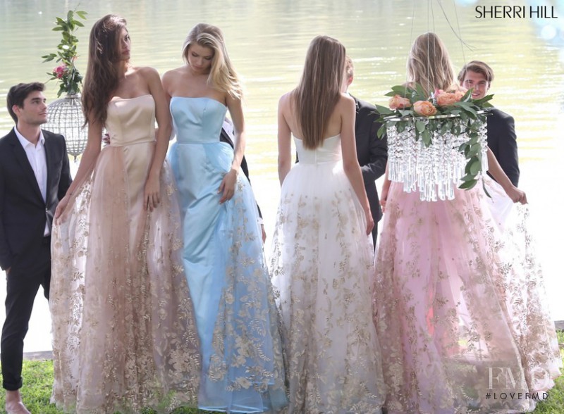 Josie Canseco featured in  the Sherri Hill catalogue for Spring/Summer 2017