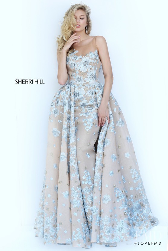 Josie Canseco featured in  the Sherri Hill catalogue for Spring/Summer 2017