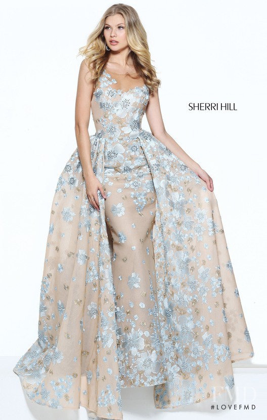 Josie Canseco featured in  the Sherri Hill catalogue for Spring/Summer 2017