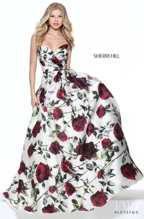 Josie Canseco featured in  the Sherri Hill catalogue for Spring/Summer 2017