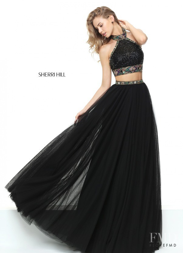 Josie Canseco featured in  the Sherri Hill catalogue for Spring/Summer 2017