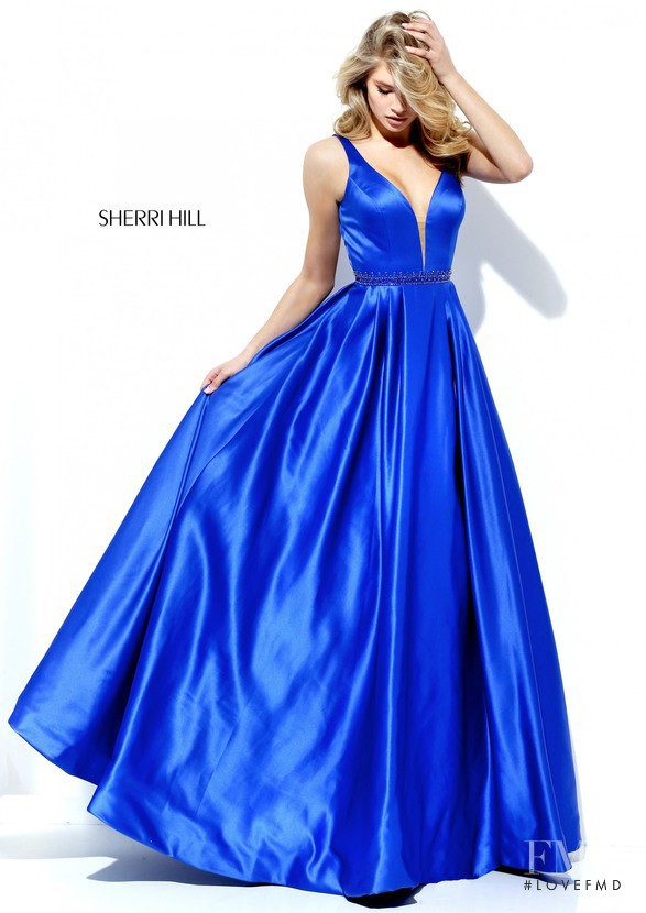 Josie Canseco featured in  the Sherri Hill catalogue for Spring/Summer 2017