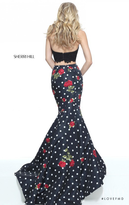 Josie Canseco featured in  the Sherri Hill catalogue for Spring/Summer 2017