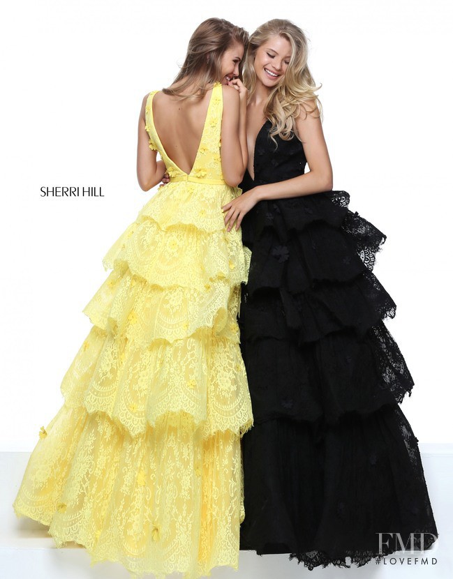 Josie Canseco featured in  the Sherri Hill catalogue for Spring/Summer 2017