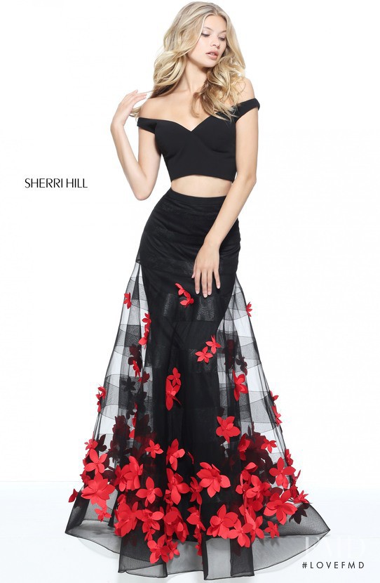 Josie Canseco featured in  the Sherri Hill catalogue for Spring/Summer 2017