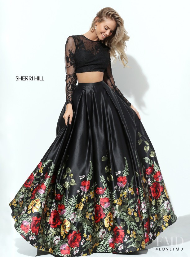 Josie Canseco featured in  the Sherri Hill catalogue for Spring/Summer 2017