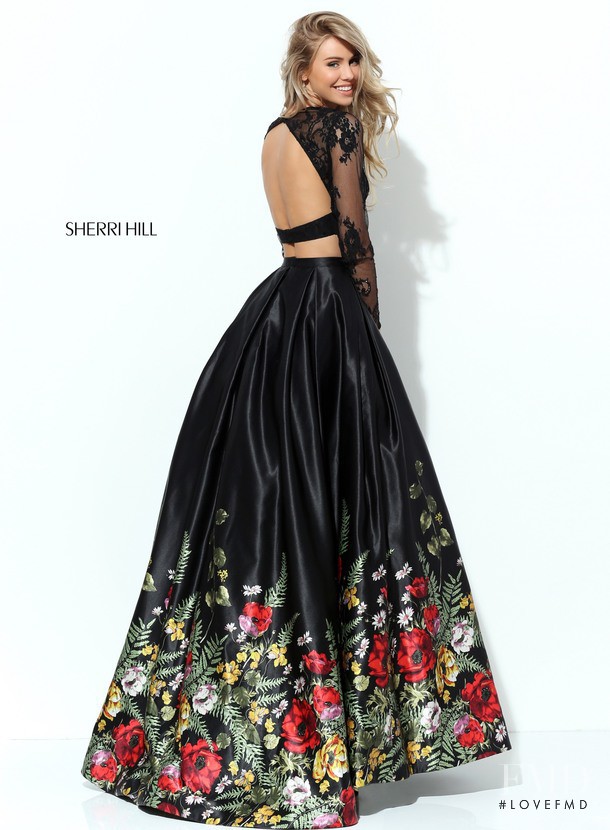 Josie Canseco featured in  the Sherri Hill catalogue for Spring/Summer 2017