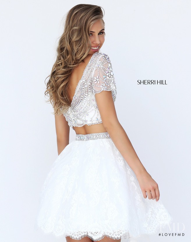 Scarlett Leithold featured in  the Sherri Hill catalogue for Spring/Summer 2017