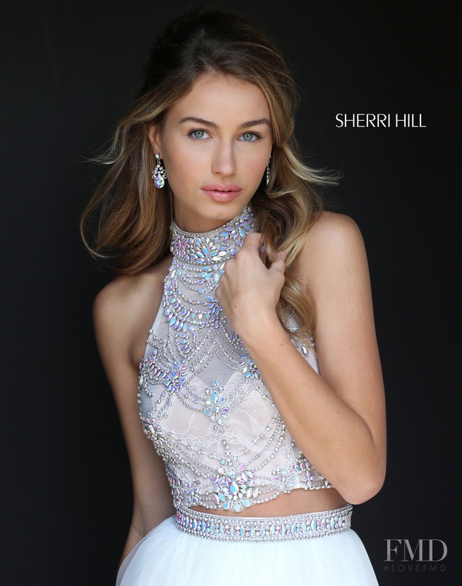 Scarlett Leithold featured in  the Sherri Hill catalogue for Spring/Summer 2017