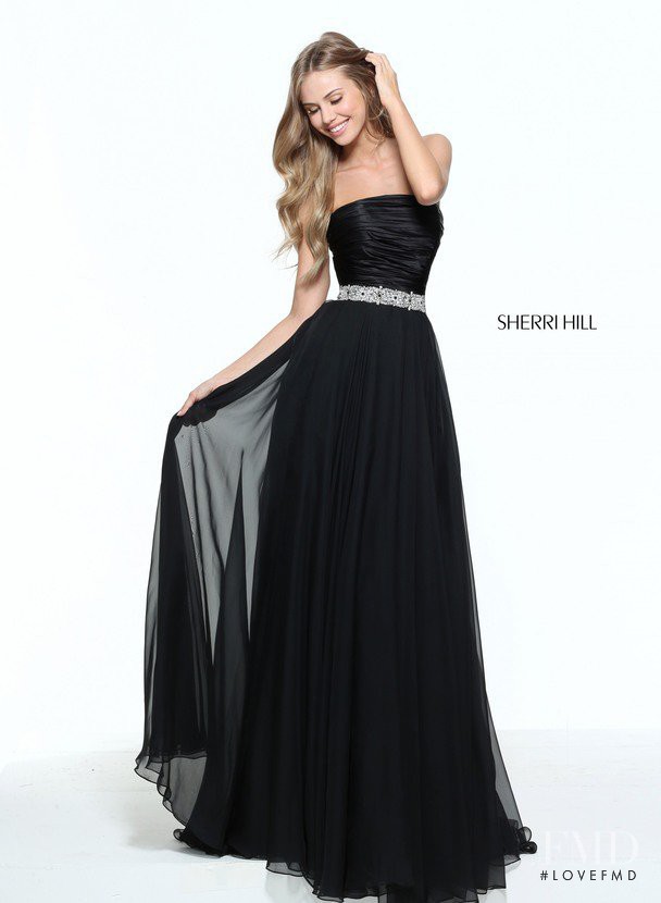 Scarlett Leithold featured in  the Sherri Hill catalogue for Spring/Summer 2017