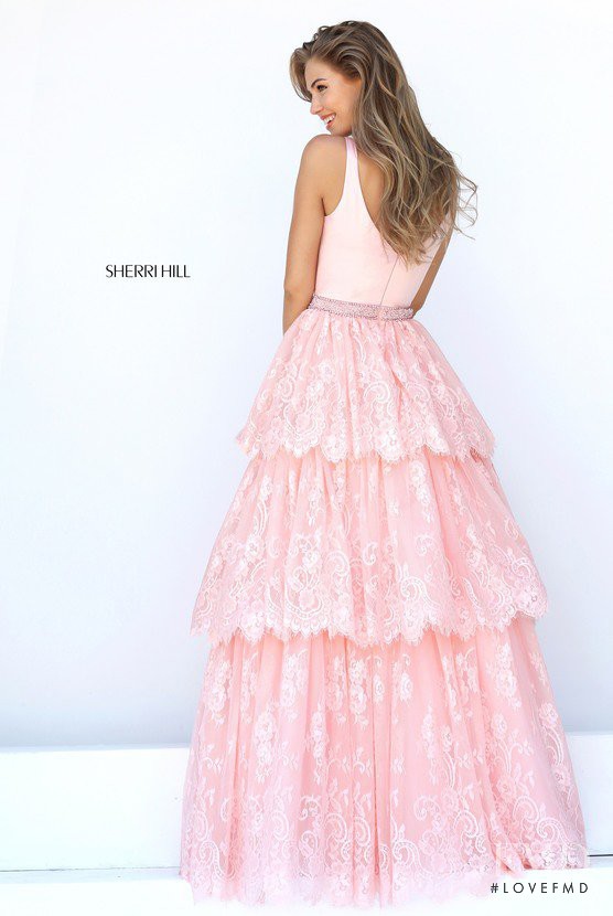 Scarlett Leithold featured in  the Sherri Hill catalogue for Spring/Summer 2017