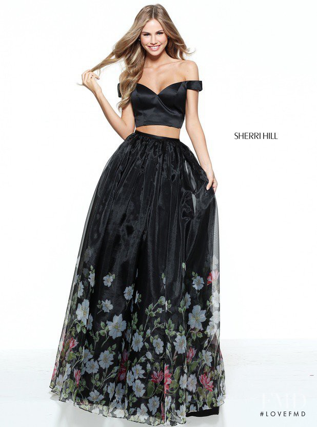 Scarlett Leithold featured in  the Sherri Hill catalogue for Spring/Summer 2017