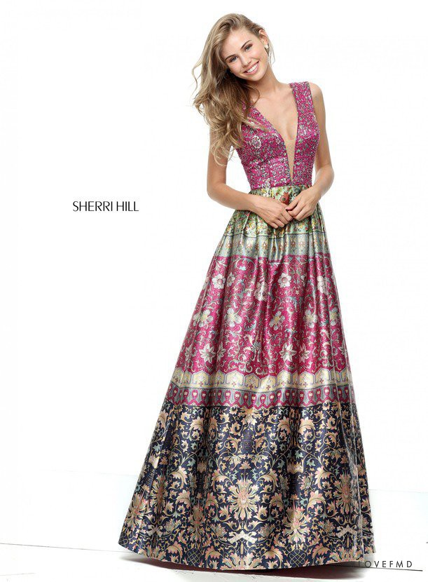 Scarlett Leithold featured in  the Sherri Hill catalogue for Spring/Summer 2017