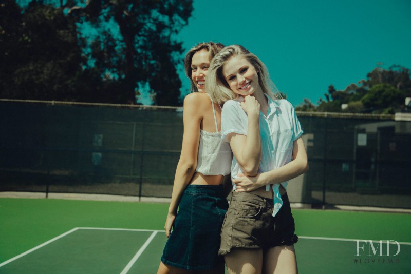 Scarlett Leithold featured in  the Brandy Melville lookbook for Spring/Summer 2016