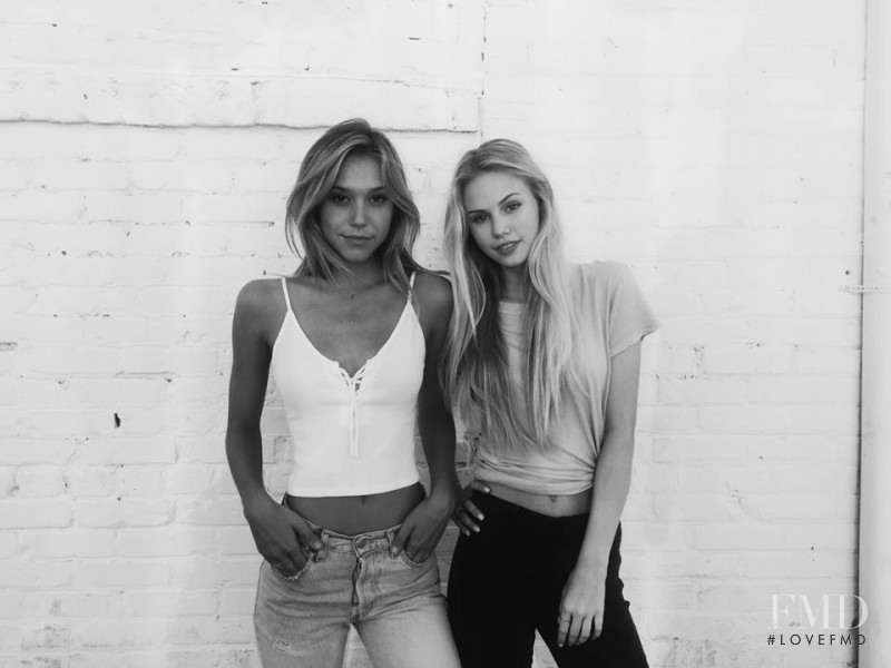 Scarlett Leithold featured in  the Brandy Melville lookbook for Spring/Summer 2016