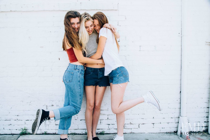 Scarlett Leithold featured in  the Brandy Melville lookbook for Spring/Summer 2016