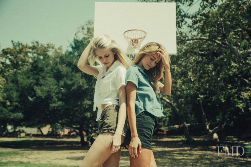 Scarlett Leithold featured in  the Brandy Melville lookbook for Spring/Summer 2016